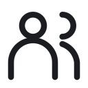 Dedicated web team — line icon