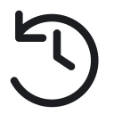 Weekly backups — line icon