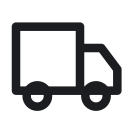 Multiple shipping methods — line icon