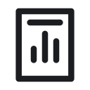 Monthly health report — line icon