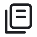 New section and page requests — line icon